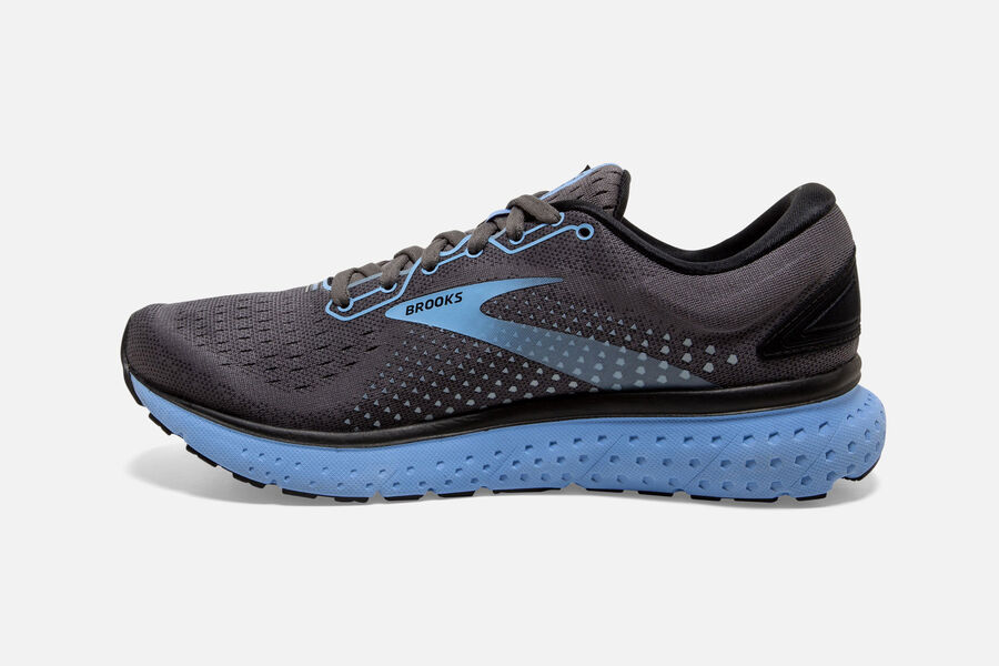 Brooks Glycerin 18 Road Running Shoes Womens Black/Blue 563280-FMY